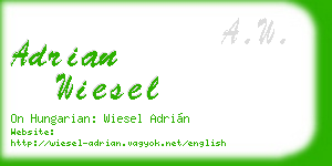 adrian wiesel business card